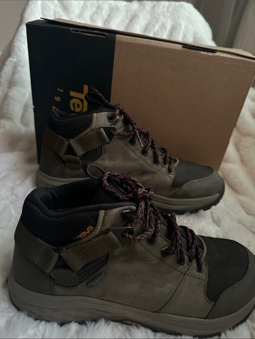 Vibram Black Outsole Boots with Tan Highlights